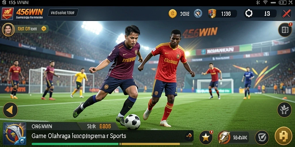Screenshot utama 456WIN menampilkan aksi gameplay yang menegangkan dalam cabang olahraga.