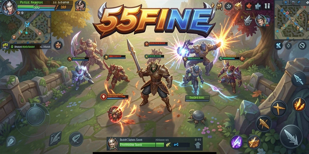 Tangkapan layar dari gameplay seru 55FIVE yang menampilkan aksi petualangan.