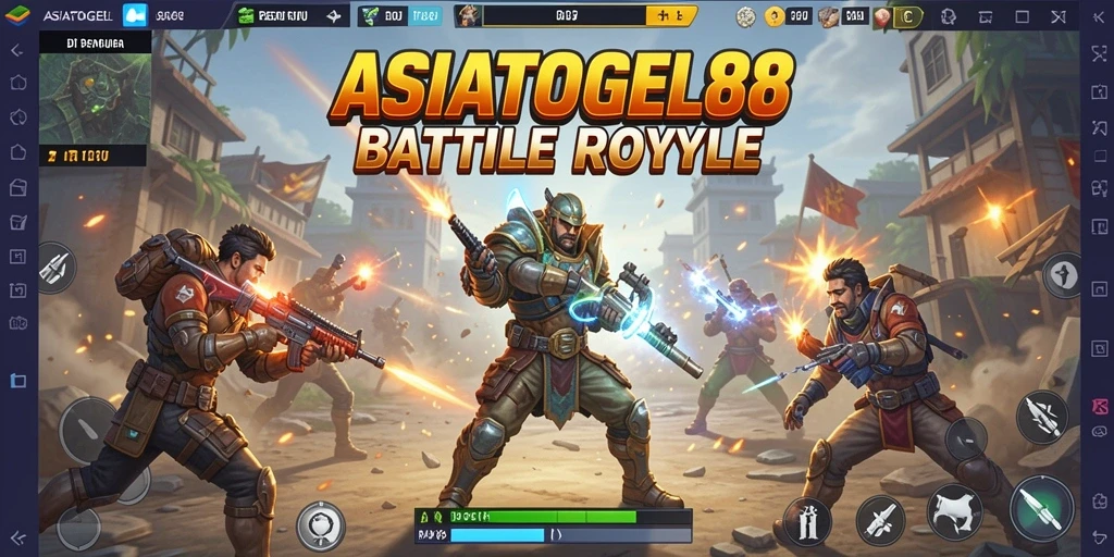 Tampilan gameplay seru di medan perang ASIATOGEL88.