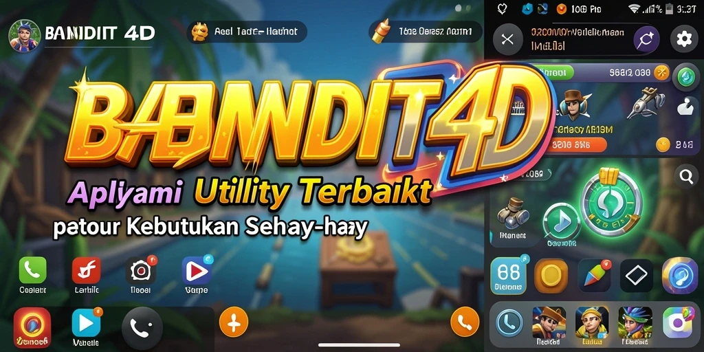 Tangkapan layar utama BANDIT4D menampilkan antarmuka aplikasi Utility yang modern.