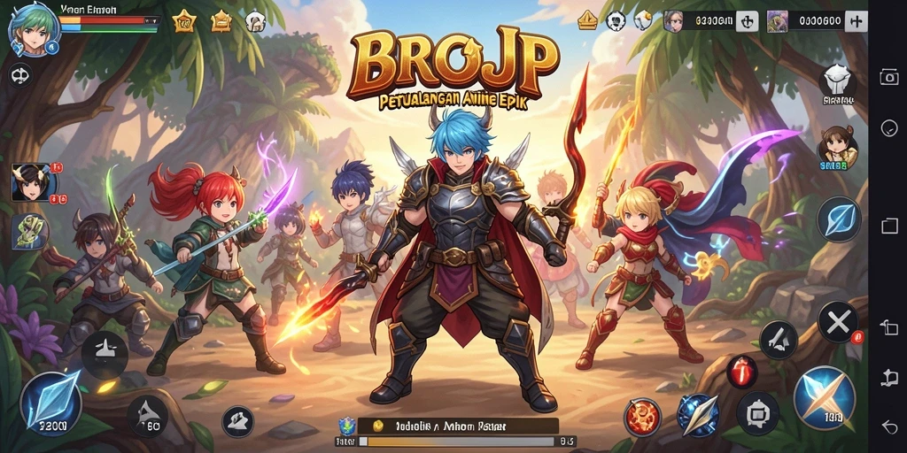 Tampilan menawan dari gameplay BROJP yang penuh aksi.