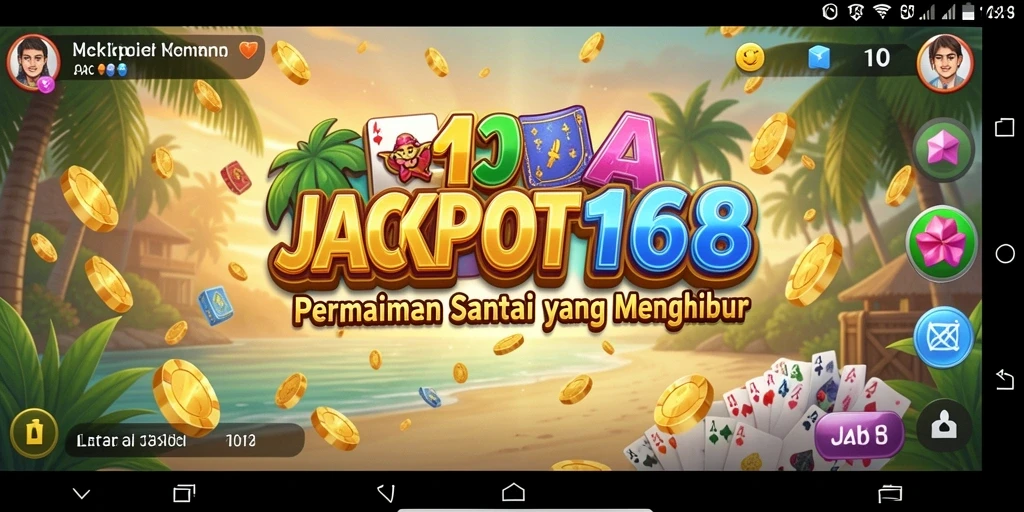 Tampilan gameplay <strong>JACKPOT168</strong> yang menyenangkan dan penuh warna.