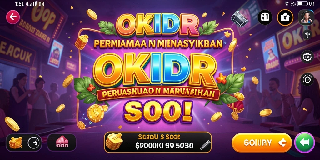 Gameplay slot OKIDR yang menarik dan mudah dimainkan.
