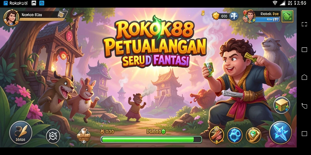 Tampilan gameplay ROKOK88 yang menakjubkan di dunia petualangan.