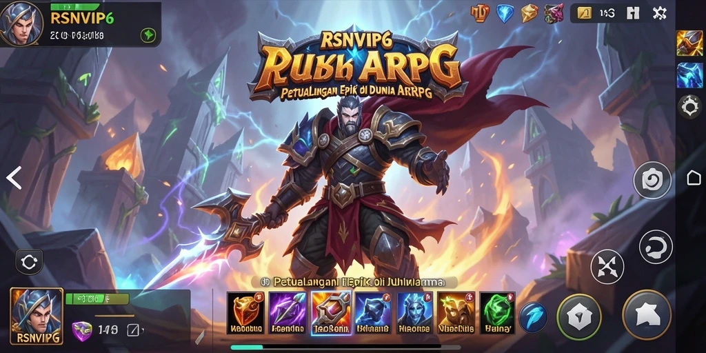 Tangkapan layar gameplay yang menampilkan pertarungan seru dalam RSNVIP6.