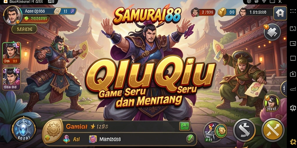 Tangkapan layar gameplay QiuQiu yang menegangkan di SAMURAI88.